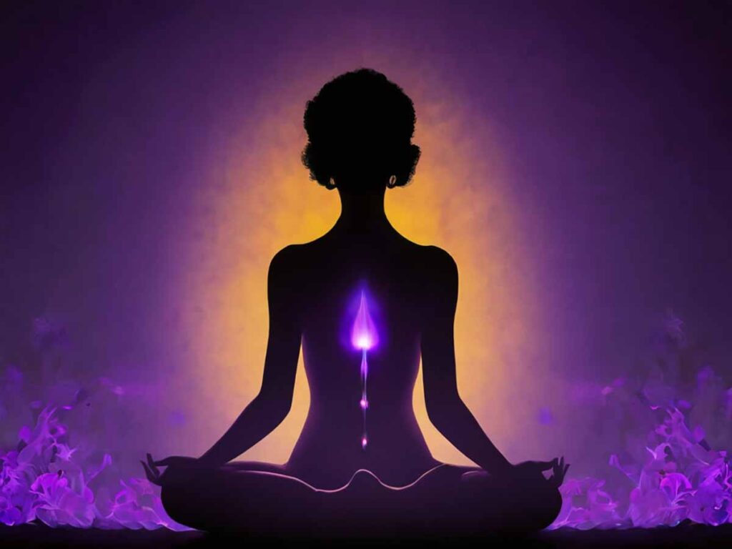 meditacion con llama violeta